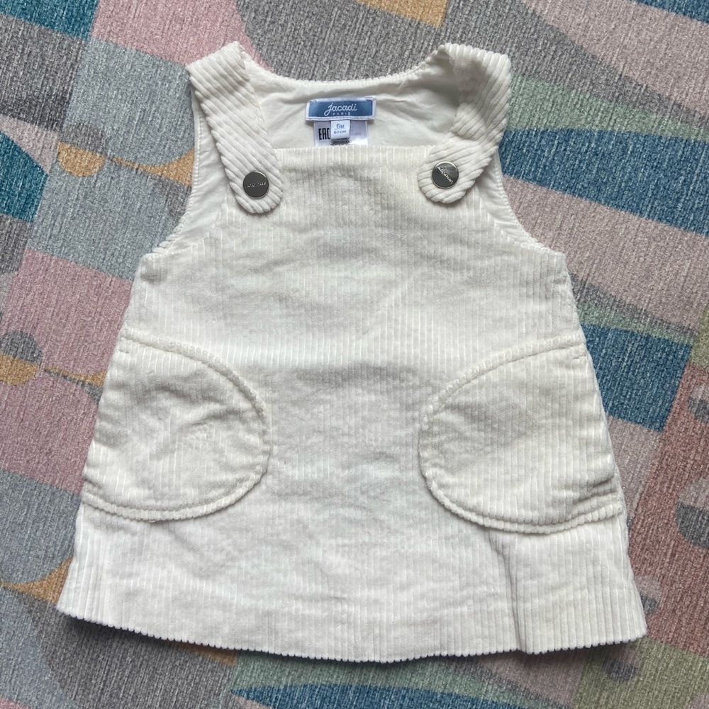 Jacadi corduroy dress 6m